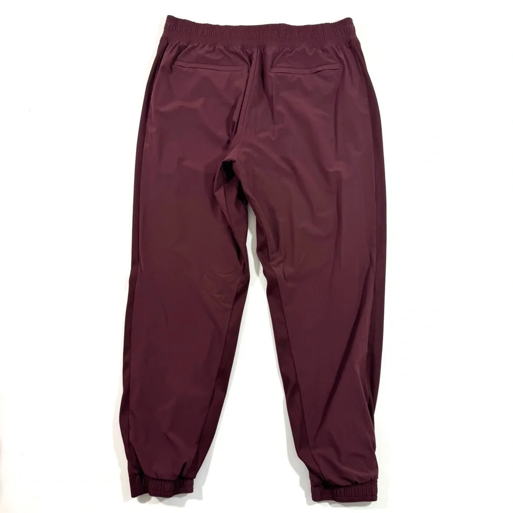 Athleta Brooklyn Jogger Pants Lined Maroon Size 12
